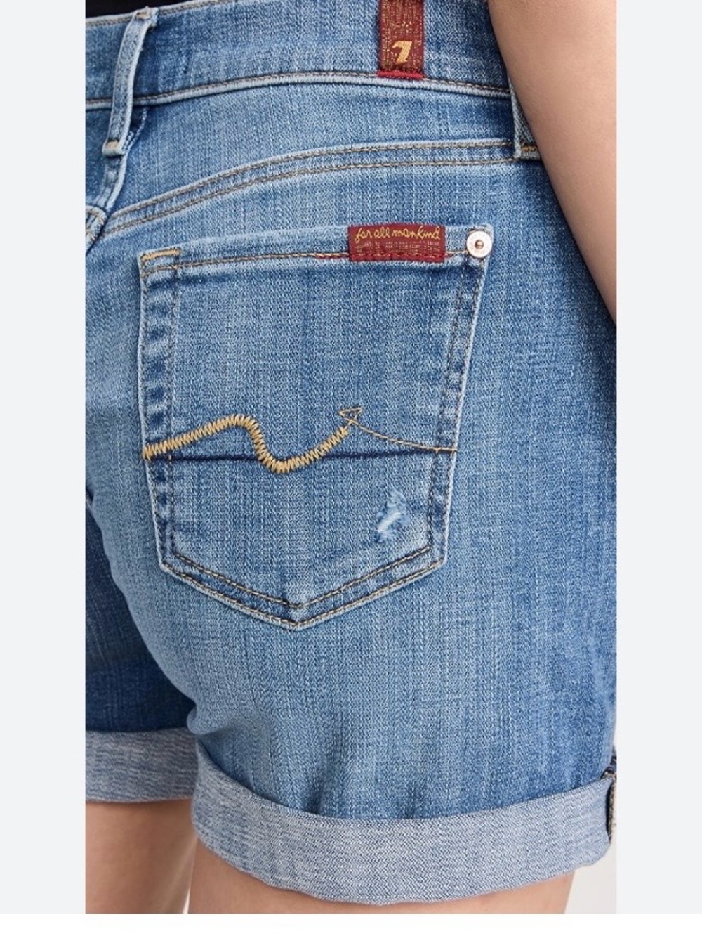 7 For all mankind (Revolve) Jean shorts cuffed  sz 27